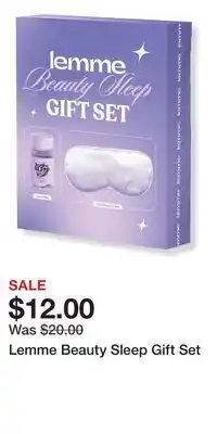 Ulta Beauty Lemme Beauty Sleep Gift Set offer