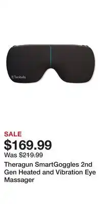 Ulta Beauty Theragun SmartGoggles 2nd Gen Heated and Vibration Eye Massager offer
