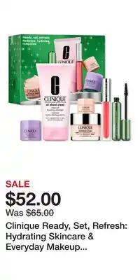 Ulta Beauty Clinique Ready, Set, Refresh: Hydrating Skincare & Everyday Makeup Holiday Gift Set offer