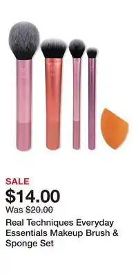 Ulta Beauty Real Techniques Everyday Essentials Makeup Brush & Sponge Set offer