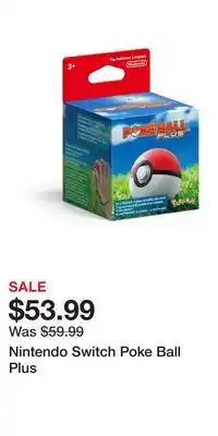 Game Stop Nintendo Switch Poke Ball Plus offer