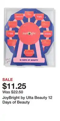 Ulta Beauty JoyBright by Ulta Beauty 12 Days of Beauty offer