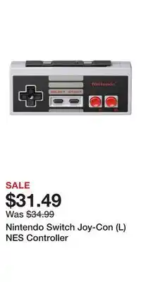 Game Stop Nintendo Switch Joy-Con (L) NES Controller offer