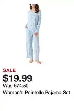 Belk Women's Pointelle Pajama Set offer