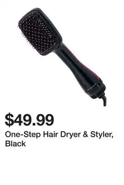 Belk One-Step Hair Dryer & Styler, Black offer