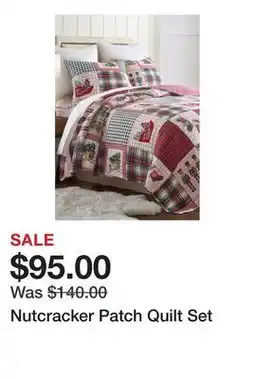 Belk Nutcracker Patch Quilt Set offer