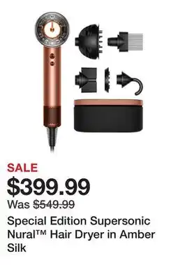 Belk Special Edition Supersonic Nural Hair Dryer in Amber Silk offer