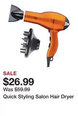 Belk Quick Styling Salon Hair Dryer offer
