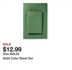 Belk Solid Color Sheet Set offer