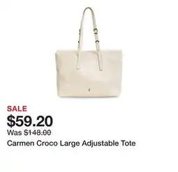Belk Carmen Croco Large Adjustable Tote offer