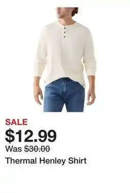 Belk Thermal Henley Shirt offer