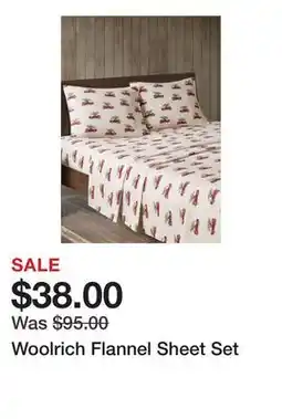 Belk Woolrich Flannel Sheet Set offer