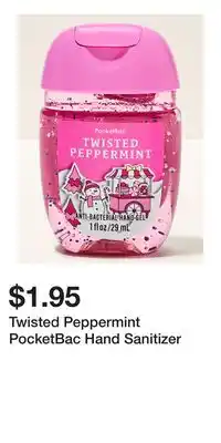 Bath & Body Works Twisted Peppermint PocketBac Hand Sanitizer offer