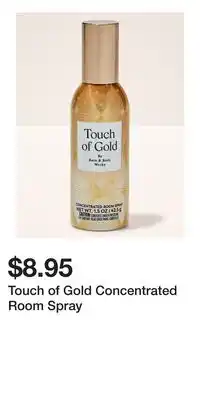 Bath & Body Works Touch of Gold Concentrated Room Spray offer