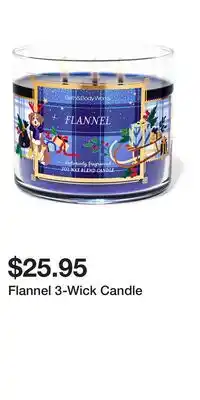 Bath & Body Works Flannel 3-Wick Candle offer