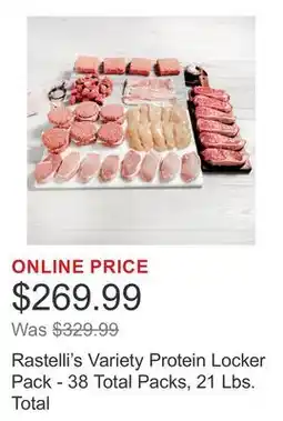 Costco Rastelli's Variety Protein Locker Pack - 38 Total Packs, 21 Lbs. Total offer