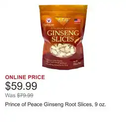 Costco Prince of Peace Ginseng Root Slices, 9 oz offer