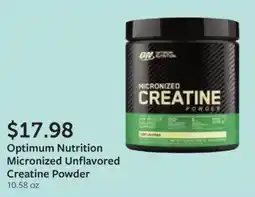 Fareway Optimum Nutrition Micronized Unflavored Creatine Powder offer