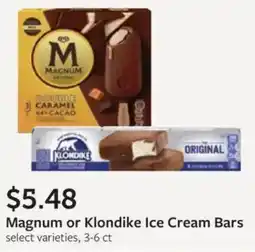 Fareway Magnum or Klondike Ice Cream Bars offer