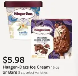 Fareway Haagen-Dazs Ice Cream 16 oz or Bars offer