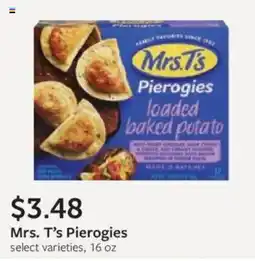 Fareway Mrs. T's Pierogies offer