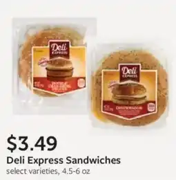 Fareway Deli express sandwiches offer