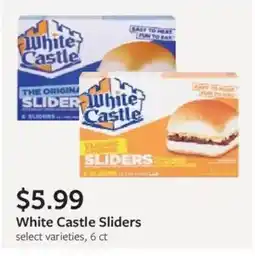 Fareway White Castle Sliders offer