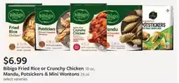 Fareway Bibigo Fried Rice or Crunchy Chicken, Mandu, Potsickers & Mini Wontons offer