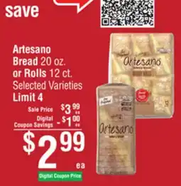 Smart & Final Artesano Bread or Rolls offer