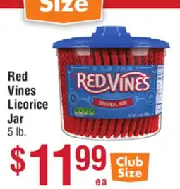 Smart & Final Red Vines Licorice Jar offer