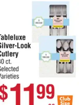 Smart & Final Tableluxe Silver-Look Cutlery offer
