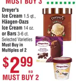 Smart & Final Dreyer's Ice Cream, Häagen-Dazs Ice Cream or Bars offer