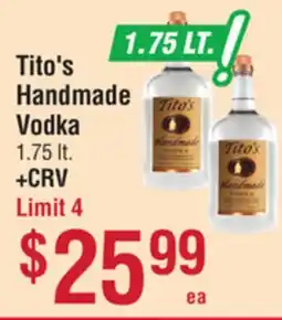 Smart & Final Tito's Handmade Vodka offer