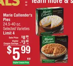 Smart & Final Marie Callender's Pies offer