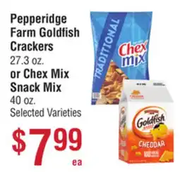 Smart & Final Pepperidge Farm Goldfish Crackers or Chex Mix Snack Mix offer