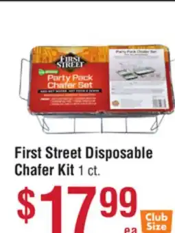 Smart & Final First Street Disposable Chafer Kit offer