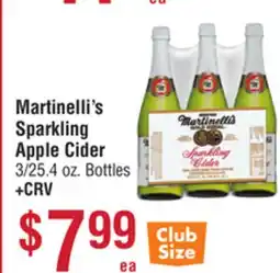 Smart & Final Martinelli's Sparkling Apple Cider offer