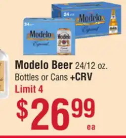 Smart & Final Modelo Beer offer