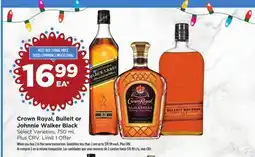 Food 4 Less Crown Royal, Bulleit or Johnnie Walker Black offer