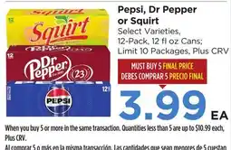 Food 4 Less Pepsi, Dr Pepper or Squirt offer