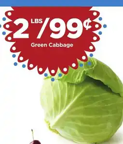 Food 4 Less Green Cabbage offer