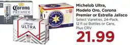 Food 4 Less Michelob Ultra, Modelo Oro, Corona Premier or Estrella Jalisco offer