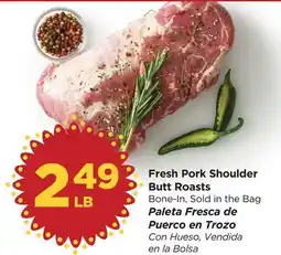 Food 4 Less Fresh Pork Shoulder Butt Roasts offer