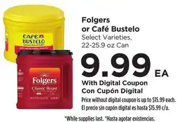 Food 4 Less Folgers or Café Bustelo offer