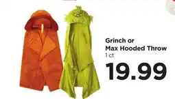 Food 4 Less Grinch or Max Hooded Throw offer