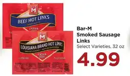 Food 4 Less Bar-M Smoked Sausage Links offer