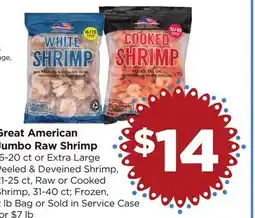 Food 4 Less Great American Jumbo Raw Shrimp offer