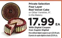 Food 4 Less Private Selection Four Layer Red Velvet Cake offer