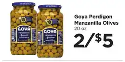 Food 4 Less Goya Perdigon Manzanilla Olives offer
