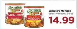 Food 4 Less Juanita's Menudo offer